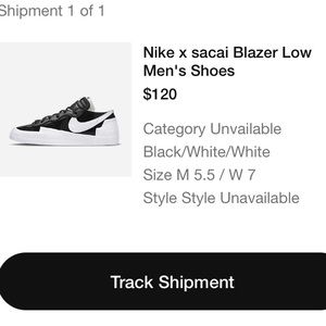 Nike x sacai blazer low